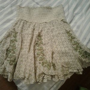 FREE PEOPLE Embroidered and Beaded Scallop Layered